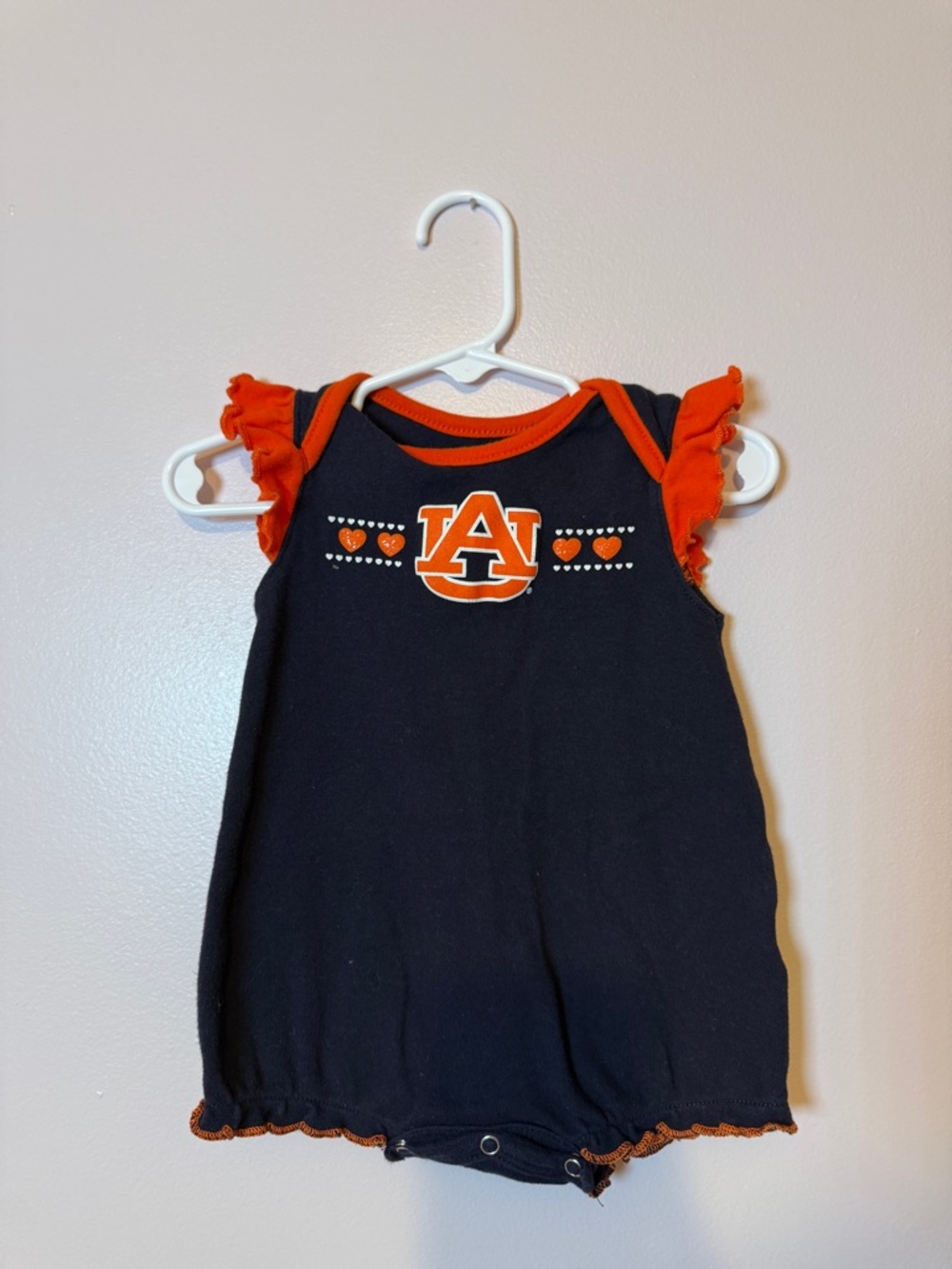 *BUNDLE* Auburn Tigers Infant Navy & Orange Romper 6-9 months